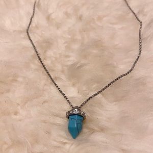 Madewell Silver-toned with Turquoise Necklace